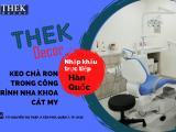 Thi công ron sứ trong công trình nha khoa Cát My